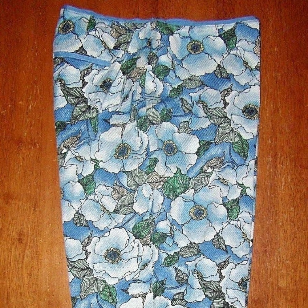 Floral Print Girly Summer Capri Cropped Pants